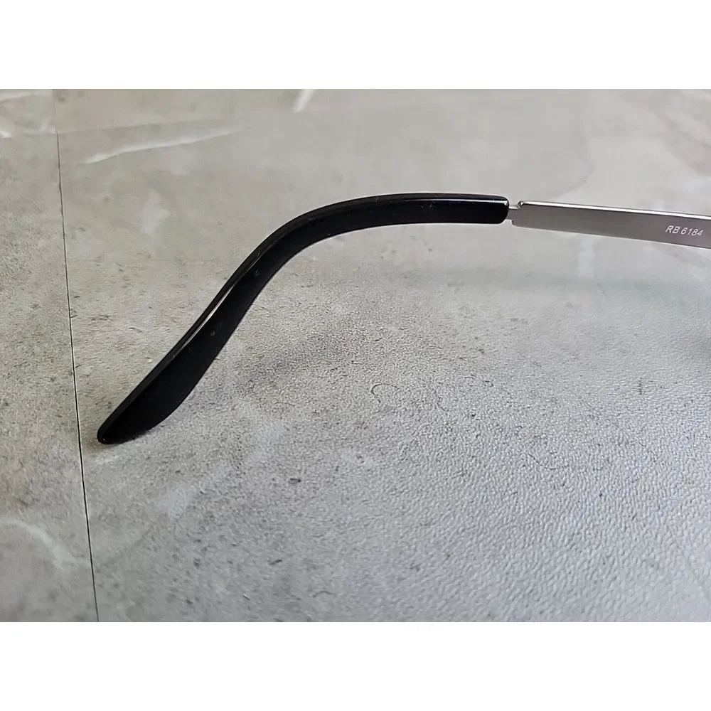 Ray Ban‎ RB6184 2634 Silver Rectangle Eyeglasses Frames Only 51-17 140